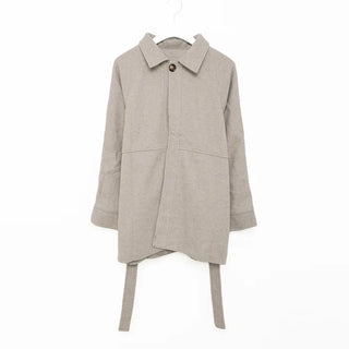 Single-button half coat