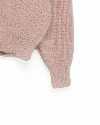 Angora V-neck cardigan