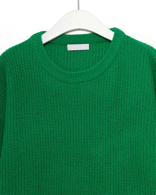 Crew neck slit knit