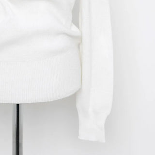 Strap-unbalanced shoulder knit
