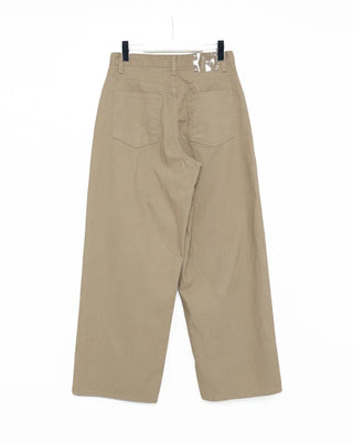 Pinstripe Wide Cotton Pants