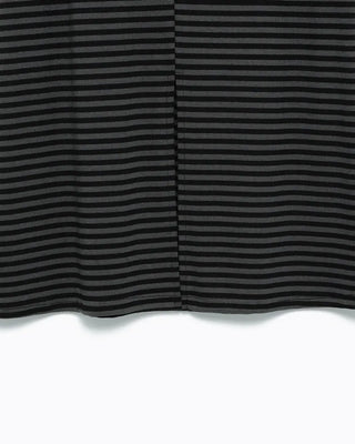 Striped back slit easy maxi skirt