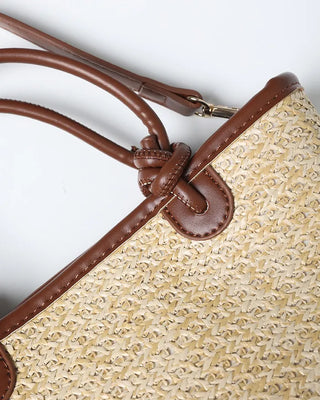 Rattan tote bag