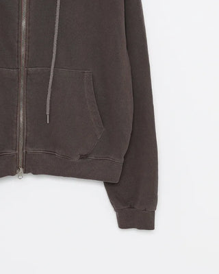 Vintage Wash Double Zip Hoodie