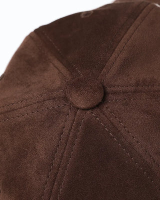 Suede Wide Ball Cap