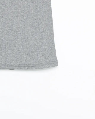 Off-shoulder front twist t-shirt