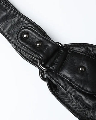 Cargo Pocket Square Leather 2-Way Bag