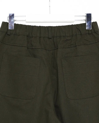 Semi-curved cotton pants