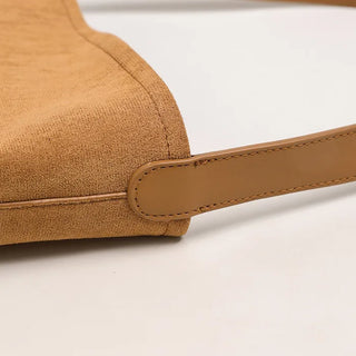 Simple suede tote bag