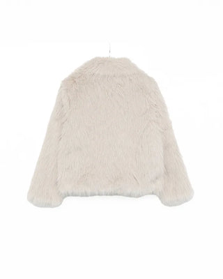Color-point fur jacket