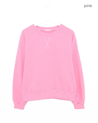 Stitched raglan sweatshirt
