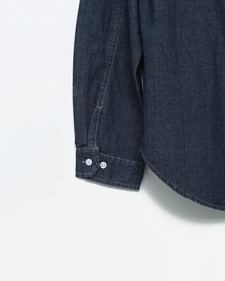 Double bust button pocket denim shirt