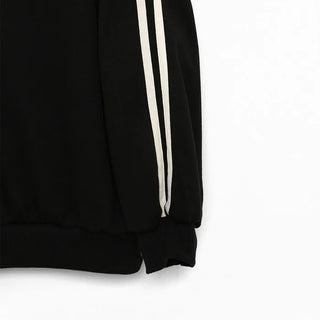 Double-line polo sweatshirt