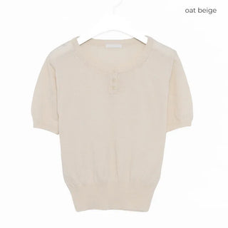 Mini button detail knit