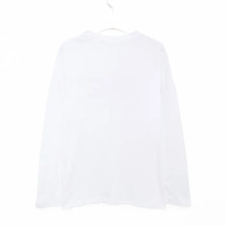 Simple lettering long-sleeved T-shirt