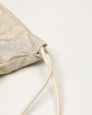 Drawstring net pocket backpack