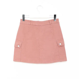 Colored cargo skirt
