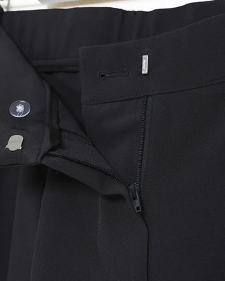 High-waisted banding pintuck slacks