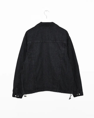 Pocket Zipper Denim Jacket