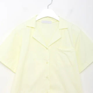 Cropped pocket short-sleeved T-shirt