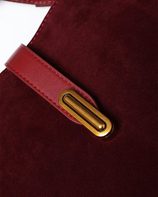 Suede Square Tote Bag