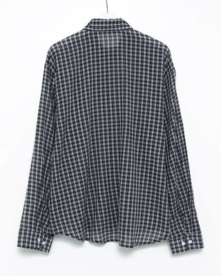 (Unisex) Tartan Check Sheer Shirt