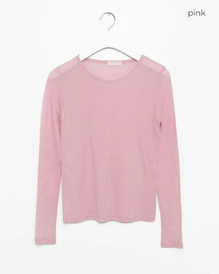 Colorful long-sleeved tops