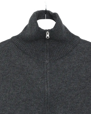Double-zip ribbed knit top