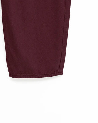 Colored wide rayon-blend cotton pants