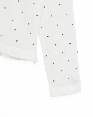See-through polka dot summer cardigan