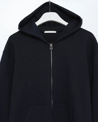 Standard fit hooded zip-up
