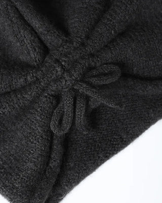 Back drawstring beanie