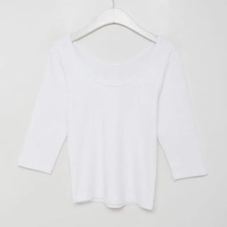 Back U-neck 5/8 length cut and sew