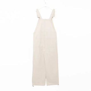 Front zip cotton overalls