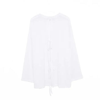 Back slit ribbon knit