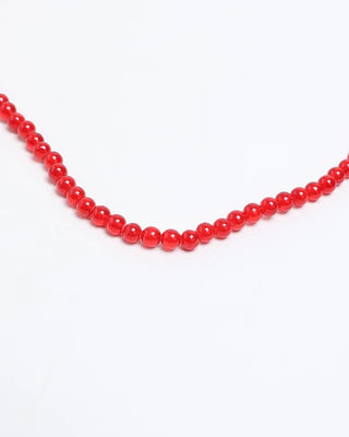 Colored bead necklace