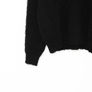 Oversized boucle color knit