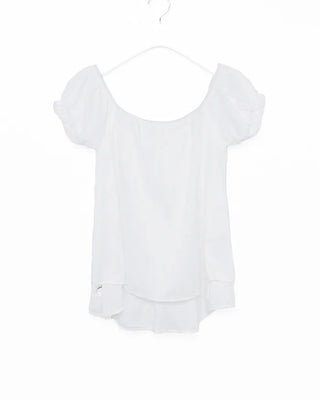 Pearl puff blouse