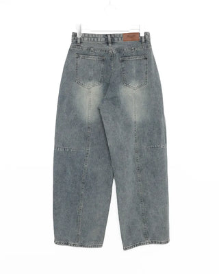 Side yoke seam wide jeans