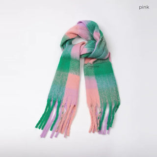 (Unisex) Check Mix Scarf