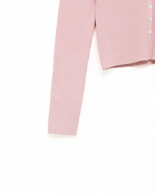 Colored Rib Cardigan