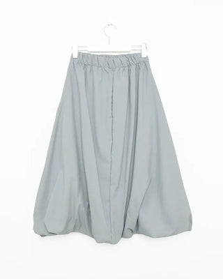 Elastic waist balloon nylon skirt