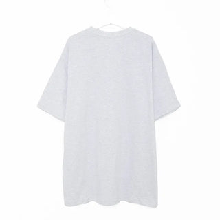 (Unisex) Spray Flower Lettering Long Half T-Shirt