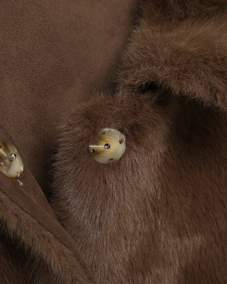 Colored fur jacket