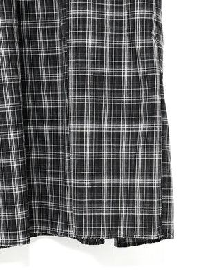 Checked long camisole dress