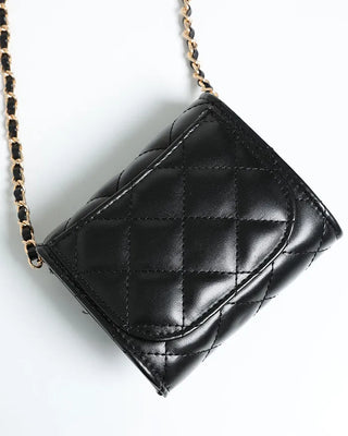 Quilted mini shoulder bag