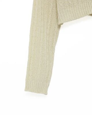 Cable Cropped Cardigan