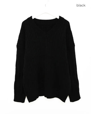 (Unisex) Oversized Cable Knit