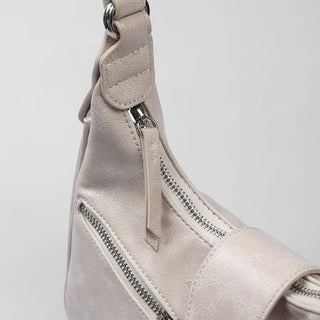 Buckle Zipper Shoulder Bag