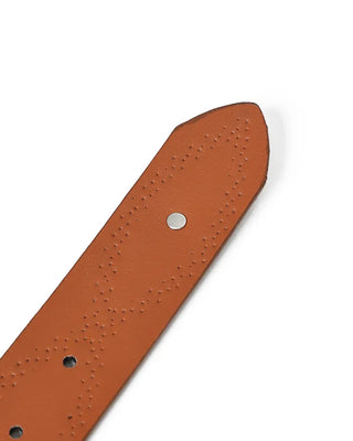 Studded leather belt